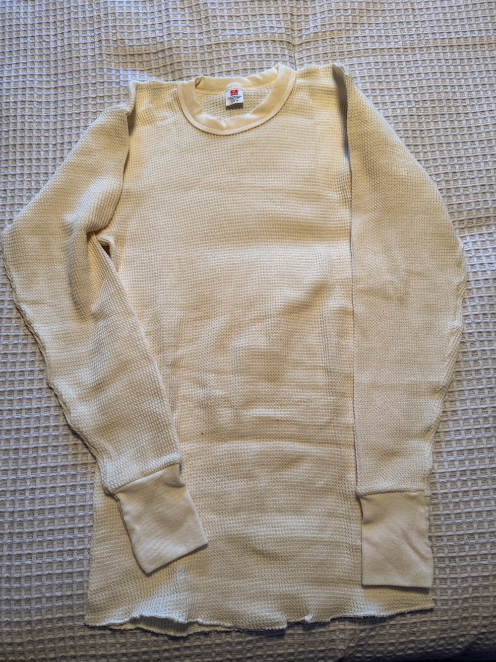 Hanes Waffle Knit Thermal Shirt - Men’s Small